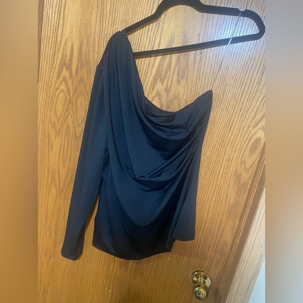 One-Shoulder Draped Top